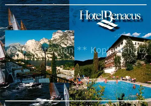 AK / Ansichtskarte Riva_del_Garda Hotel Benacus Swimming Pool Gardasee Riva_del_Garda