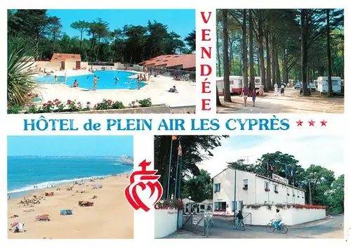 AK / Ansichtskarte Saint Gilles Croix de Vie_Vendee Camping Caravaning Les Cypres Piscine Plage Saint Gilles Croix de Vie
