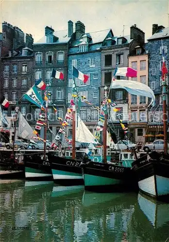 AK / Ansichtskarte Honfleur Paradis des Pecheurs Port Bateaux Honfleur