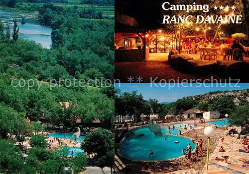 AK / Ansichtskarte Saint Alban Auriolles Camping Ranc Davaine Piscine Saint Alban Auriolles