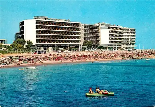 AK / Ansichtskarte Rhodos_Rhodes_aegaeis Strand Hotels Ansicht vom Meer aus Rhodos_Rhodes_aegaeis