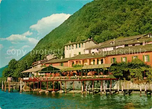 AK / Ansichtskarte Caprino Felsenkeller Ristorante Dancing Lago di Lugano Luganersee Caprino