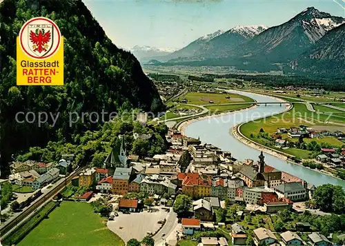 AK / Ansichtskarte Rattenberg_Tirol Panorama Unterinntal Karwendelgebirge Rofangebirge Fliegeraufnahme Rattenberg Tirol