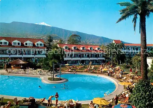 AK / Ansichtskarte Puerto_de_la_Cruz Parque San Antonio y Teide Swimming Pool Puerto_de_la_Cruz