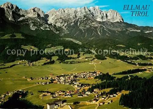 AK / Ansichtskarte Ellmau_Tirol Kaisergebirge Fliegeraufnahme Ellmau Tirol
