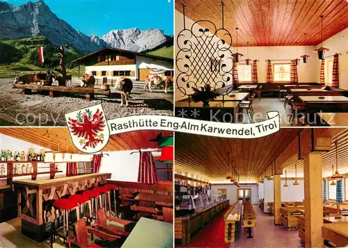 AK / Ansichtskarte Eng_Alm Rasthuette Grosser Ahornboden Karwendelgebirge Eng_Alm