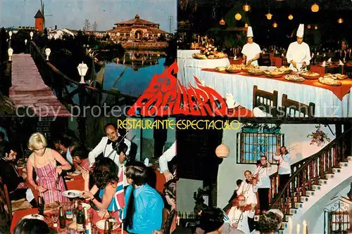 AK / Ansichtskarte Santanyi_Islas_Baleares Es Foguero Restaurante Espectaculo Santanyi_Islas_Baleares