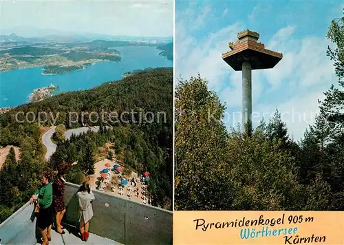 AK / Ansichtskarte Keutschach_See Pyramidenkogel Aussichtsturm Panoramablick Keutschach See