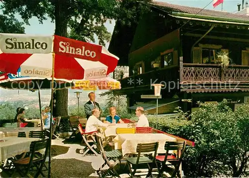 AK / Ansichtskarte Wien Cafe Restaurant Leupold Tirolergarten Schoenbrunn Wien