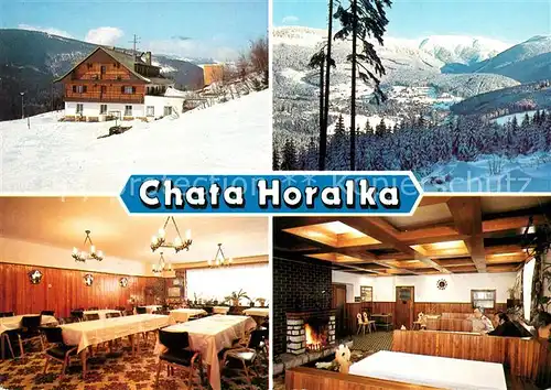 AK / Ansichtskarte Spindleruv_Mlyn_Spindlermuehle Rekreacni stredisko Vuste Hromovka Chata Horalka Berghaus Landschaftspanorama Riesengebirge Spindleruv_Mlyn