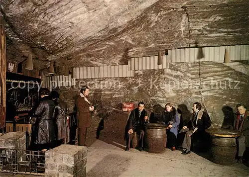 AK / Ansichtskarte Wieliczka_Wielicki_Kleinpolen Zabytkowa Kopalnia Soli Urzad pocztowy w komorze Wista Historisches Salzbergwerk Wieliczka_Wielicki