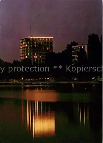 AK / Ansichtskarte Siofok Hotel Europa Nachtaufnahme Siofok