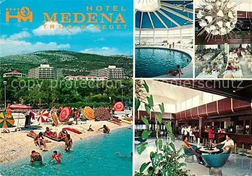 AK / Ansichtskarte Trogir_Trau Hotel Medena Restaurant Bar Hallenbad Strand Trogir Trau
