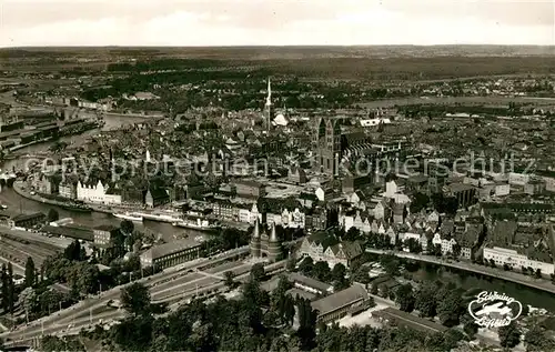 AK / Ansichtskarte Luebeck Fliegeraufnahme Luebeck