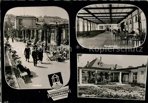 AK / Ansichtskarte Schallerbach_Bad Kurhaus Wandelhalle Rosengarten Schallerbach_Bad