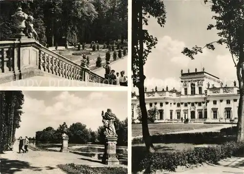 AK / Ansichtskarte Warszawa Schloss Schlosspark Warszawa