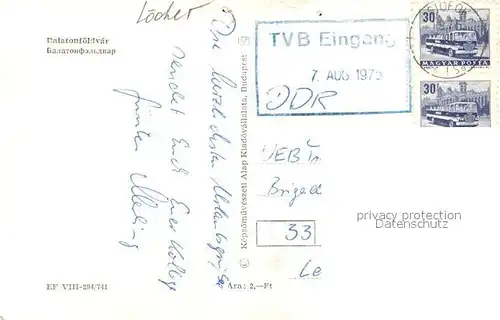 AK / Ansichtskarte Balatonfoeldvar Panorama Balatonfoeldvar