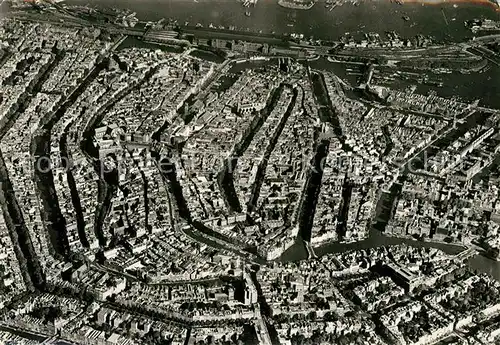 AK / Ansichtskarte Amsterdam_Niederlande Fliegeraufnahme Amsterdam_Niederlande