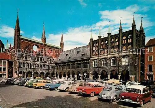 AK / Ansichtskarte Luebeck Marktplatz Rathaus Luebeck