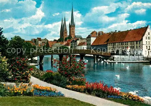AK / Ansichtskarte Luebeck Kirche Stadtansicht Luebeck