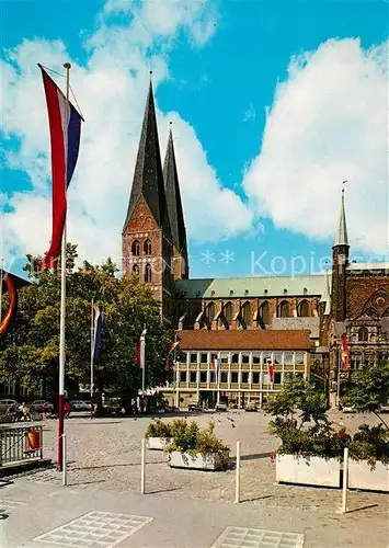 AK / Ansichtskarte Luebeck Kirche Marktplatz Luebeck