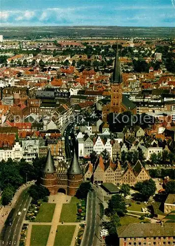 AK / Ansichtskarte Luebeck Fliegeraufnahme Luebeck