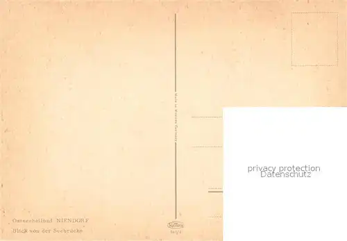 AK / Ansichtskarte Niendorf_Ostseebad Seebruecke Stadtansicht Niendorf_Ostseebad