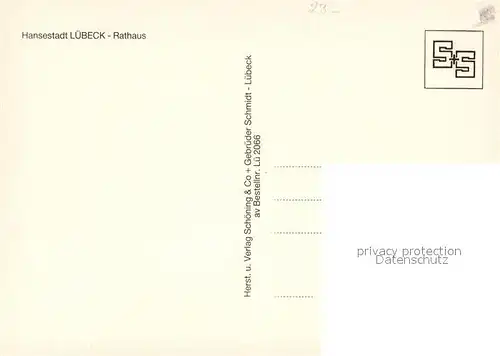 AK / Ansichtskarte Luebeck Rathaus  Luebeck