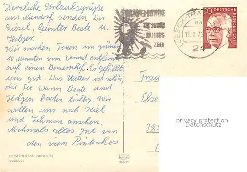 AK / Ansichtskarte Niendorf_Ostseebad Seebruecke Niendorf_Ostseebad