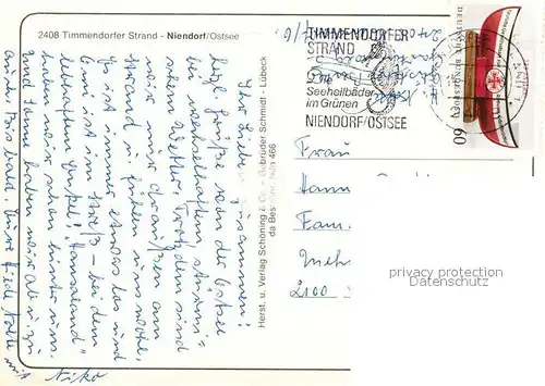 AK / Ansichtskarte Niendorf_Ostseebad Strand Promenade Segelboote Niendorf_Ostseebad