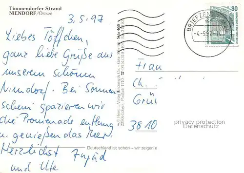 AK / Ansichtskarte Niendorf_Ostseebad Strand Seebruecke Hafen  Niendorf_Ostseebad