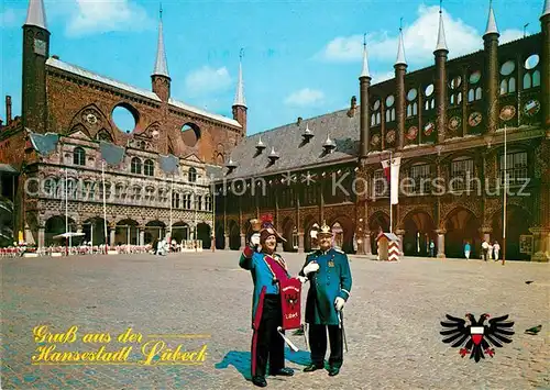 AK / Ansichtskarte Luebeck Stadtkommissar Luebecker Polizeiuniform Stadtausrufer Buergergarde Luebeck