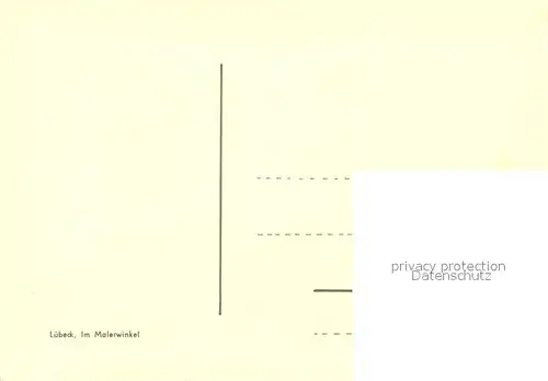 AK / Ansichtskarte Luebeck Malerwinkel Winter Luebeck