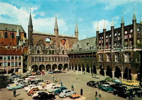 AK / Ansichtskarte Luebeck Marktplatz Rathaus Luebeck