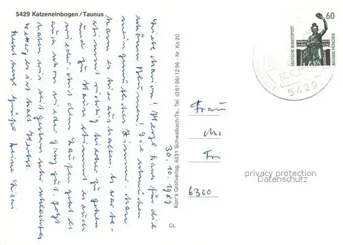 AK / Ansichtskarte Katzenelnbogen Fachklinik  Katzenelnbogen