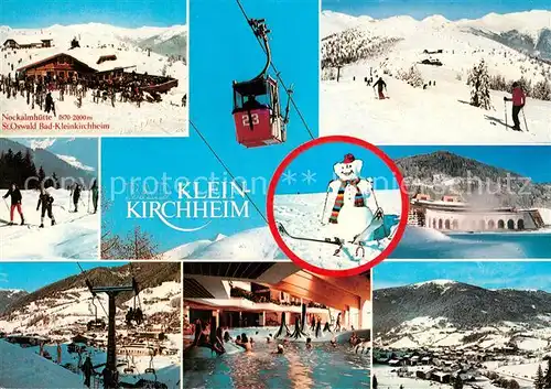 AK / Ansichtskarte Kleinkirchheim_Kaernten Nockalmhuette  Sankt Oswald Hallenbad Winterlandschaften Kleinkirchheim_Kaernten