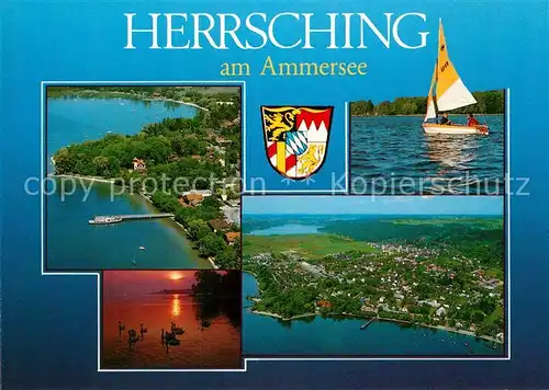 AK / Ansichtskarte Herrsching_Ammersee Fliegeraufnahme Herrsching Ammersee