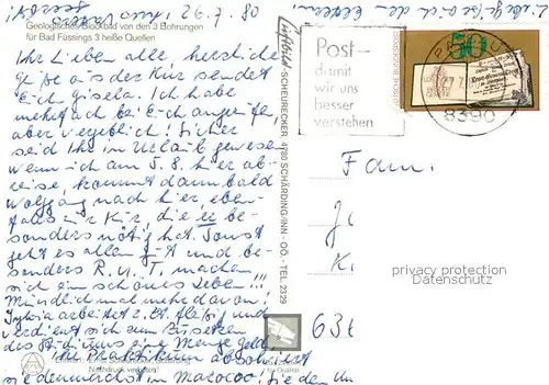 AK / Ansichtskarte Bad_Fuessing 3 heisse Quellen Bad_Fuessing