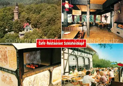 AK / Ansichtskarte Wiesbaden Cafe Restaurant Schlaeferskopf Wiesbaden