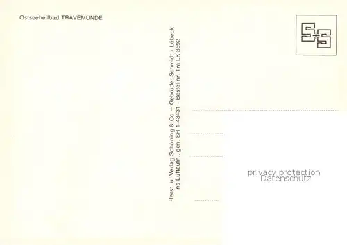 AK / Ansichtskarte Travemuende_Ostseebad Fliegeraufnahme Hafen Travemuende_Ostseebad