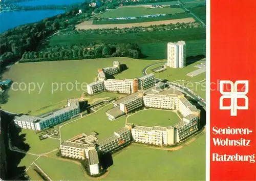AK / Ansichtskarte Ratzeburg Fliegeraufnahme Senioren Wohnsitz Ratzeburg
