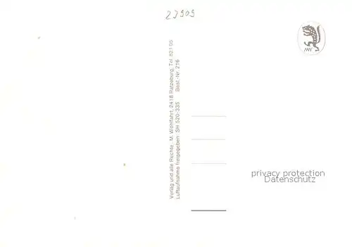 AK / Ansichtskarte Ratzeburg Fliegeraufnahme Senioren Wohnsitz Ratzeburg