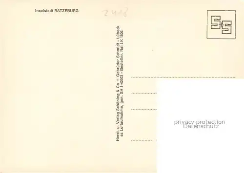 AK / Ansichtskarte Ratzeburg Fliegeraufnahme Ratzeburg