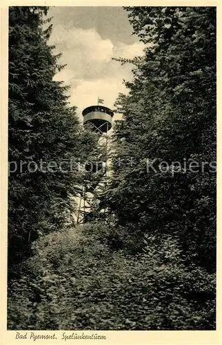 AK / Ansichtskarte Bad_Pyrmont Spelunkenturm Bad_Pyrmont