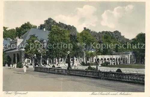 AK / Ansichtskarte Bad_Pyrmont Neue Lesesaele und Arkaden Bad_Pyrmont