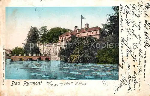 AK / Ansichtskarte Bad_Pyrmont Fuerstliches Schloss Bad_Pyrmont