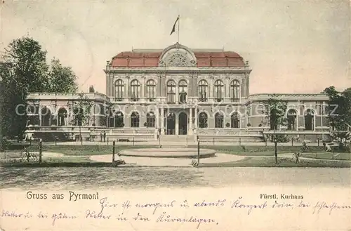 AK / Ansichtskarte Bad_Pyrmont Fuerstliches Kurhaus Bad_Pyrmont