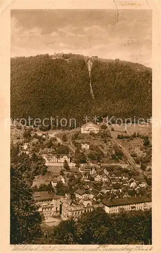 AK / Ansichtskarte Wildbad_Schwarzwald mit Sommerberg Wildbad_Schwarzwald