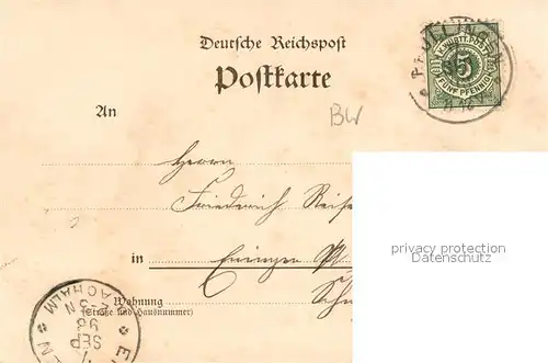 AK / Ansichtskarte Saeckingen_Rhein Trompeter von Saeckingen Saeckingen Rhein