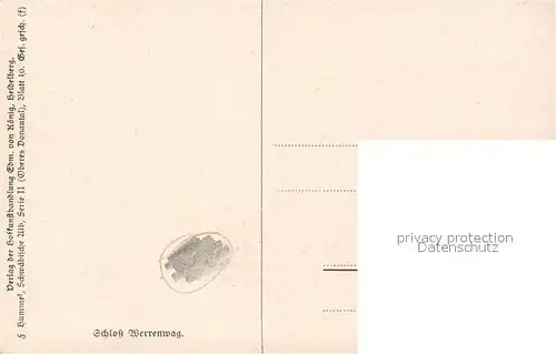 AK / Ansichtskarte Donautal Schloss Werrenwag Donautal